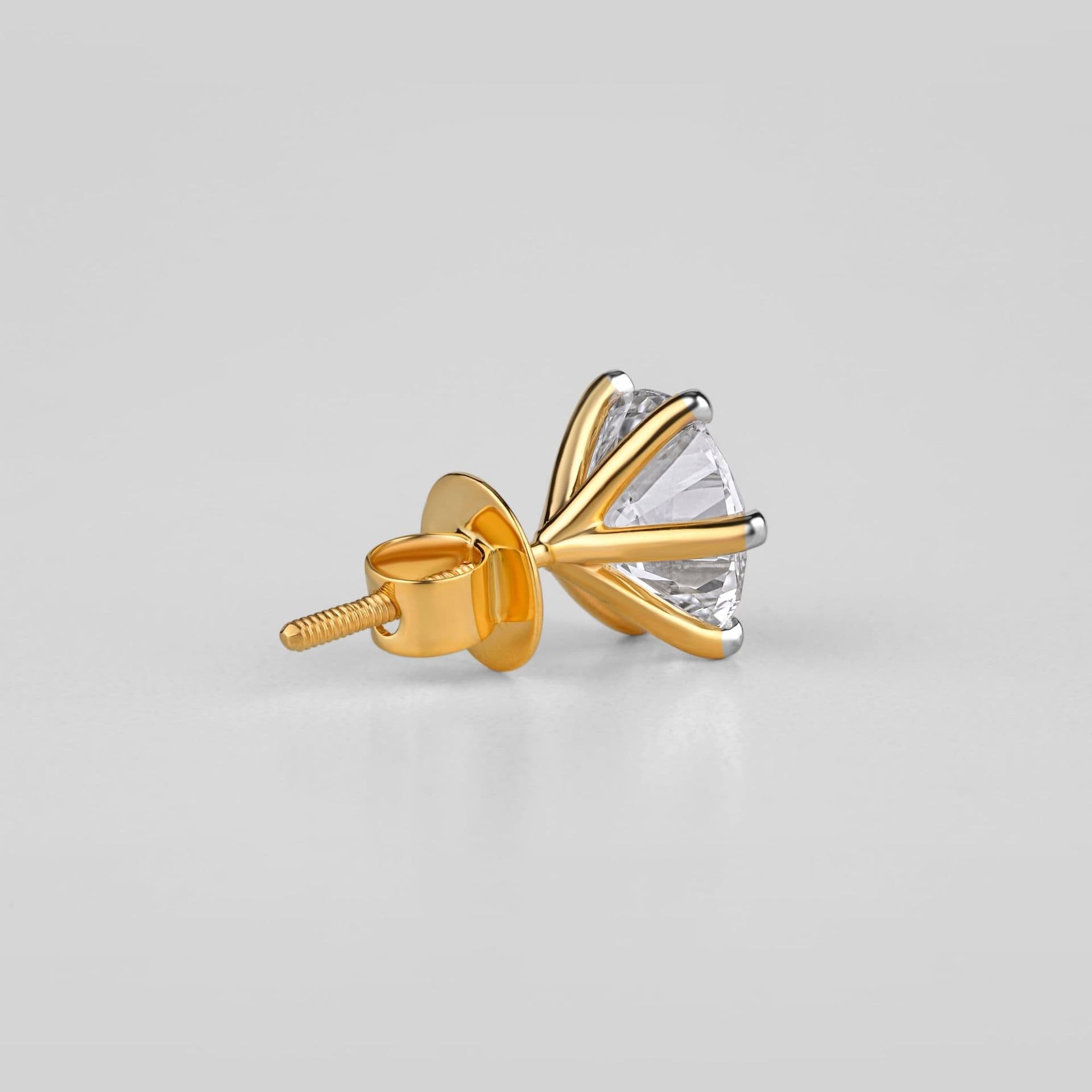 Gold solitaire studs