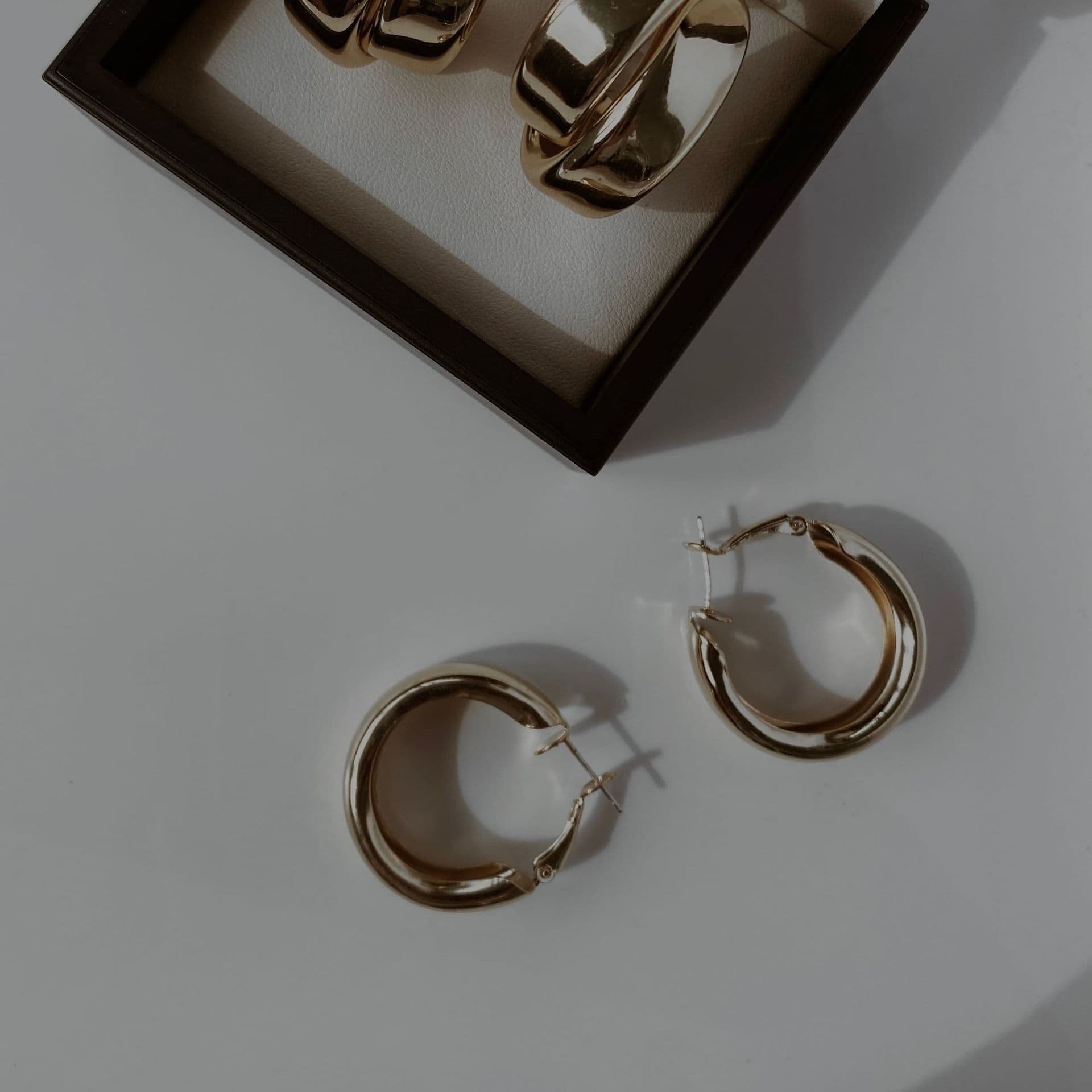 Classic gold hoops