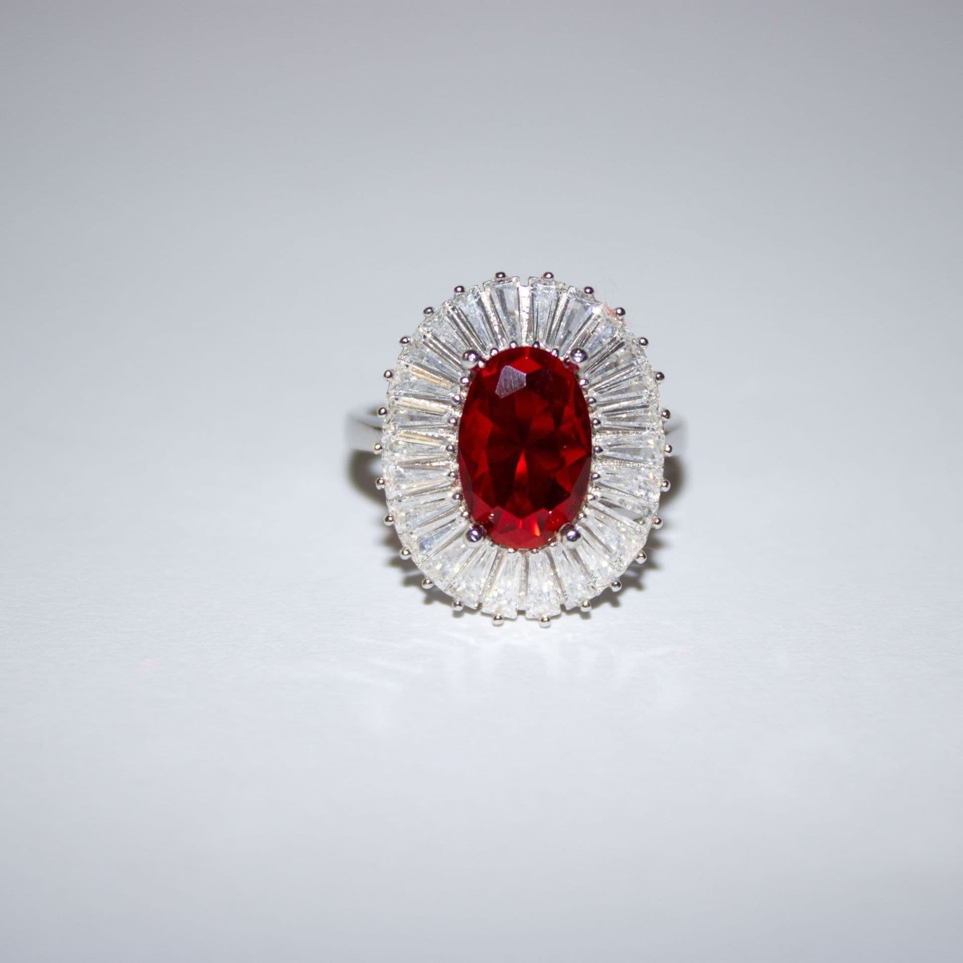 Ruby Royal ring with an oval ruby